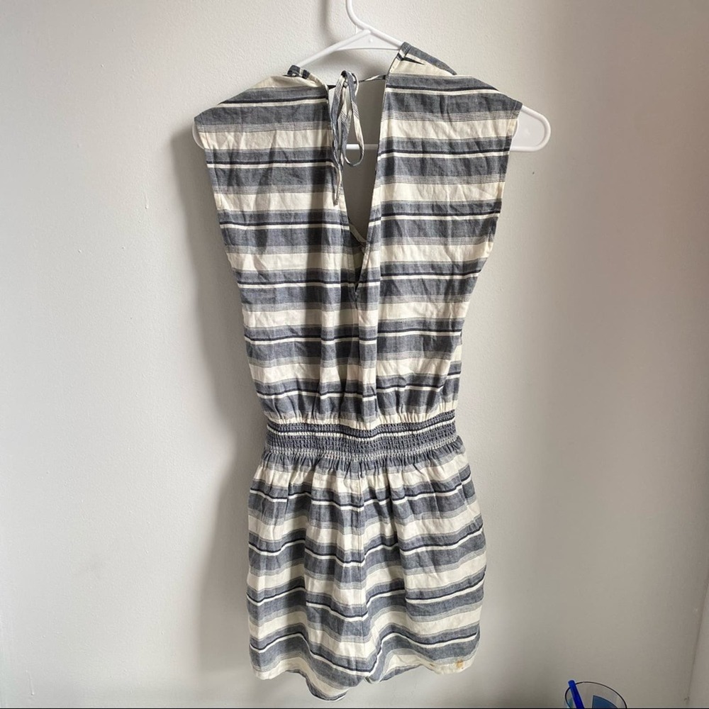 Madewell Blue/White Striped Yucatán Romper - Picture 2 of 9
